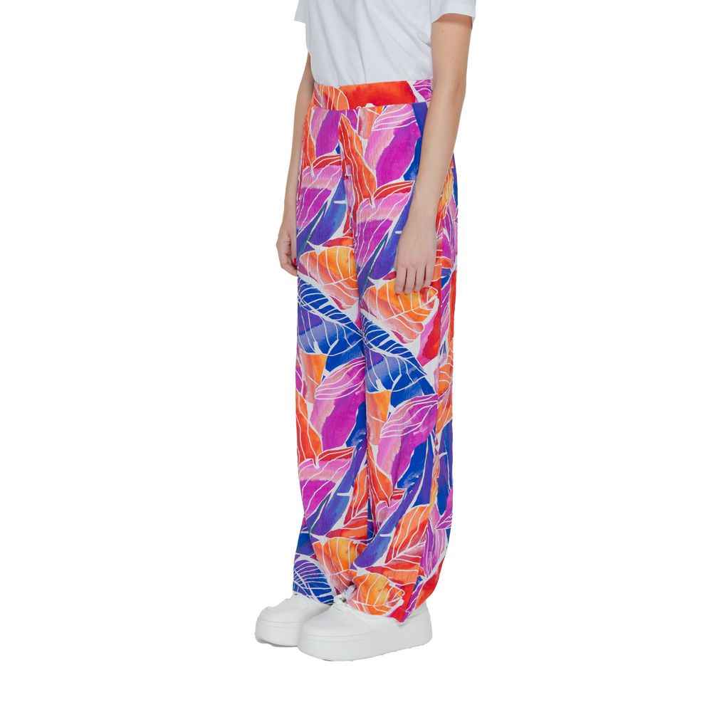 Vila Clothes Multicolor Viscose Pant