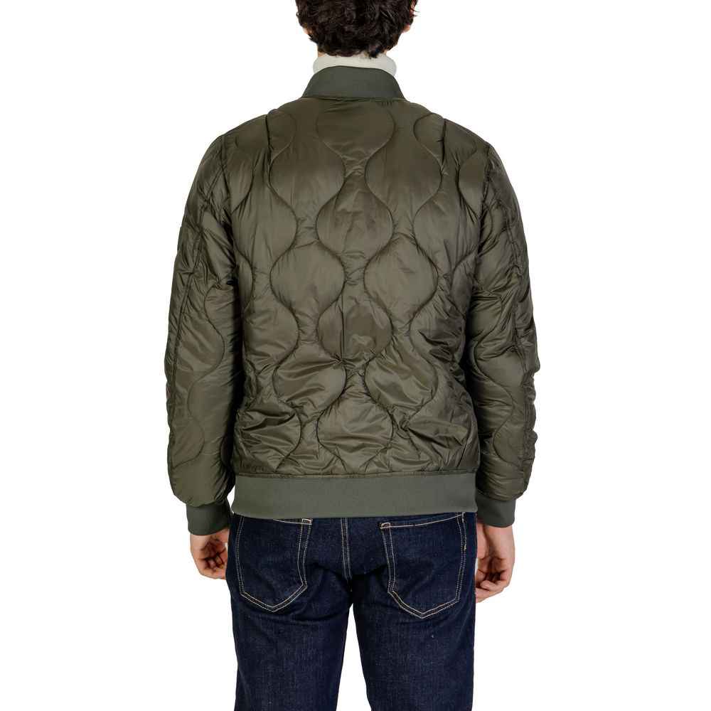 Gianni Lupo Green Polyamide Jackets & Coat