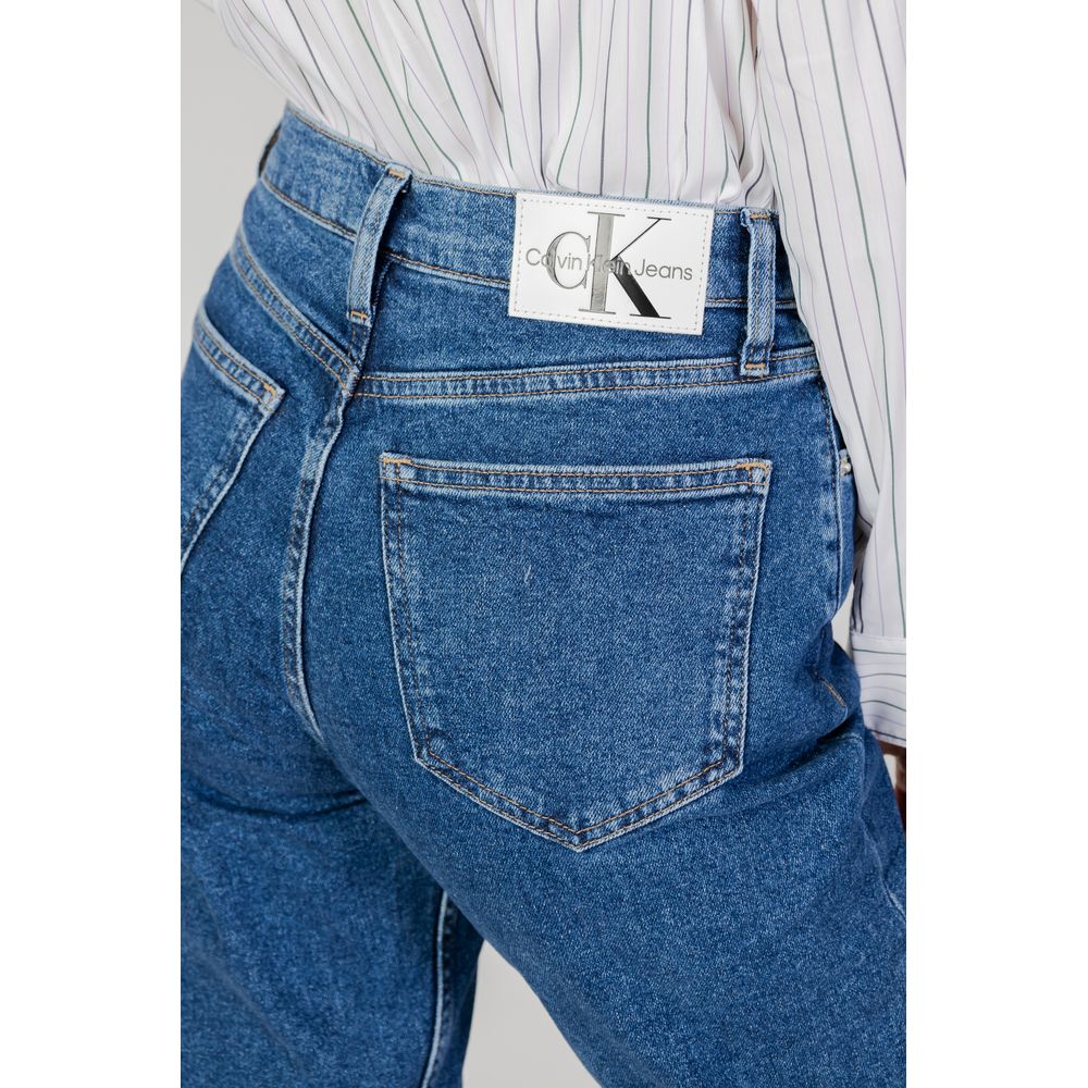 Calvin Klein Jeans Blue Cotton Slim Fit Jean