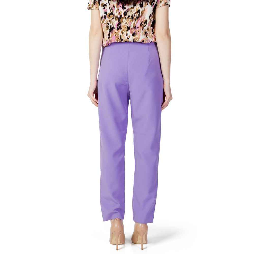 Only Purple Polyester Pant