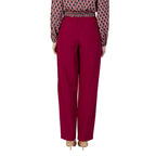 Vila Clothes Bordeaux Polyester Pant