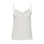 Jacqueline De Yong White Polyester Tank Tops