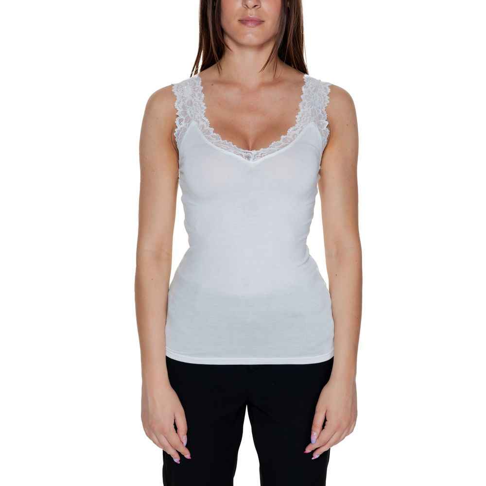 Vero Moda White Viscose Tank Top