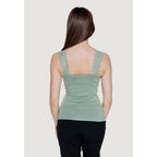 Vero Moda Green Viscose Tank Top