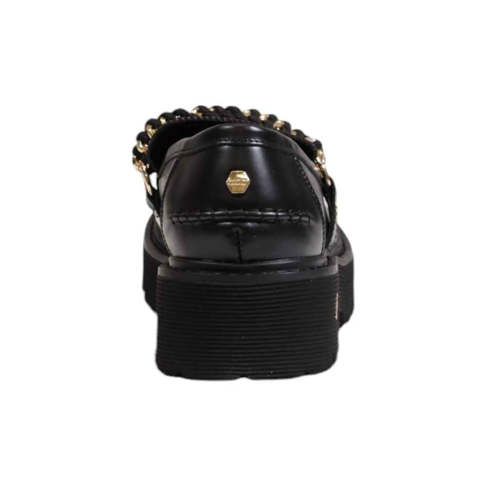 Cult Black Leather Platform