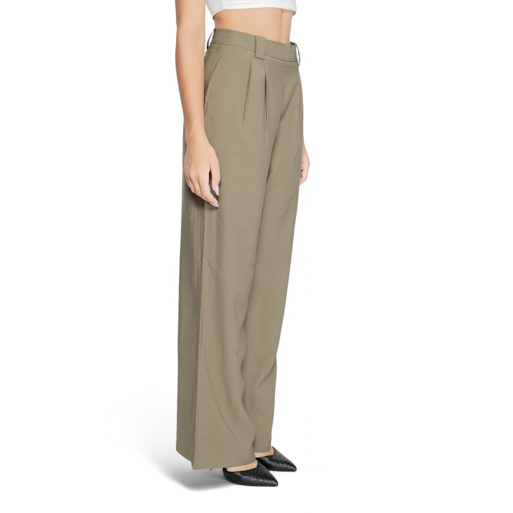 Morgan De Toi Green Cotton Pant