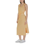B.Young Bicolor Cotton Long Dress