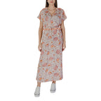 B.Young Multicolor Cotton Long Dress