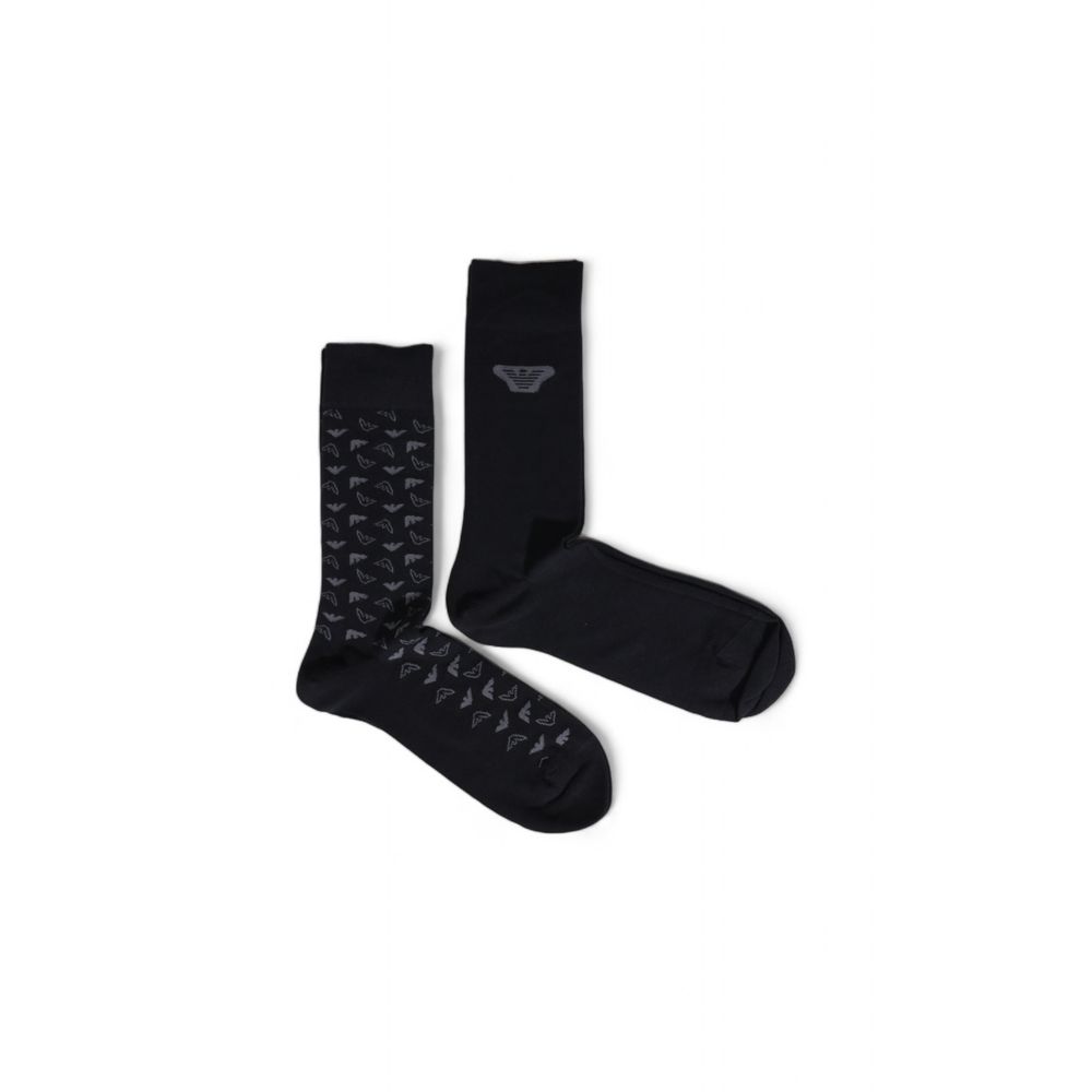 Emporio Armani Underwear Black Cotton Sock - Maison Luxe