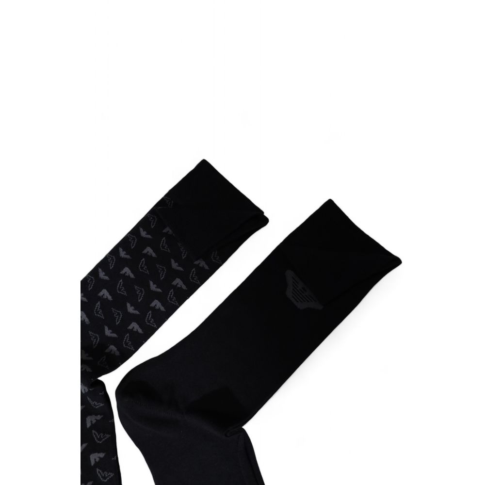 Emporio Armani Underwear Black Cotton Sock - Maison Luxe