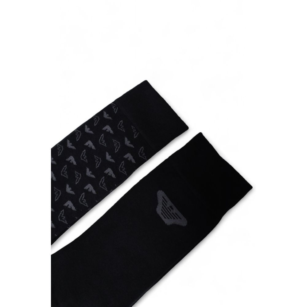 Emporio Armani Underwear Black Cotton Sock - Maison Luxe
