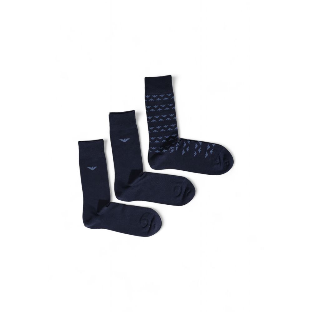 Emporio Armani Underwear Blue Cotton Sock - Maison Luxe