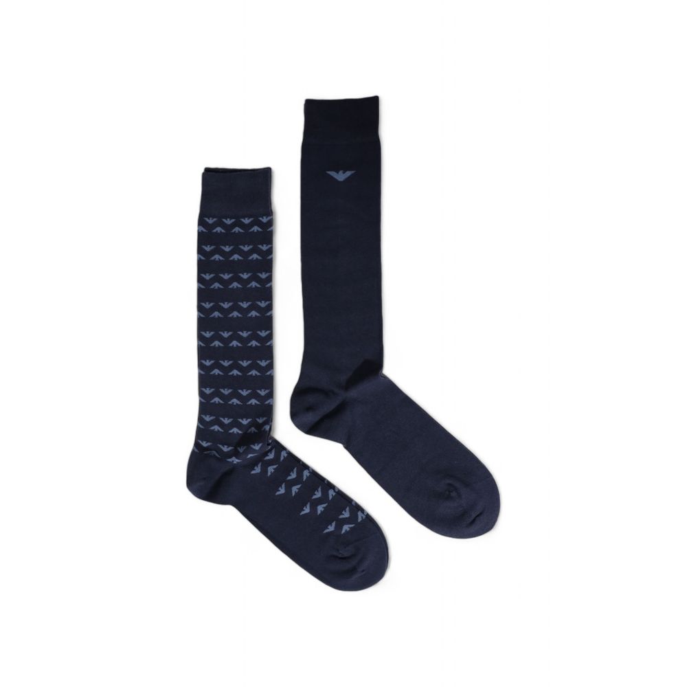 Emporio Armani Underwear Blue Cotton Sock - Maison Luxe