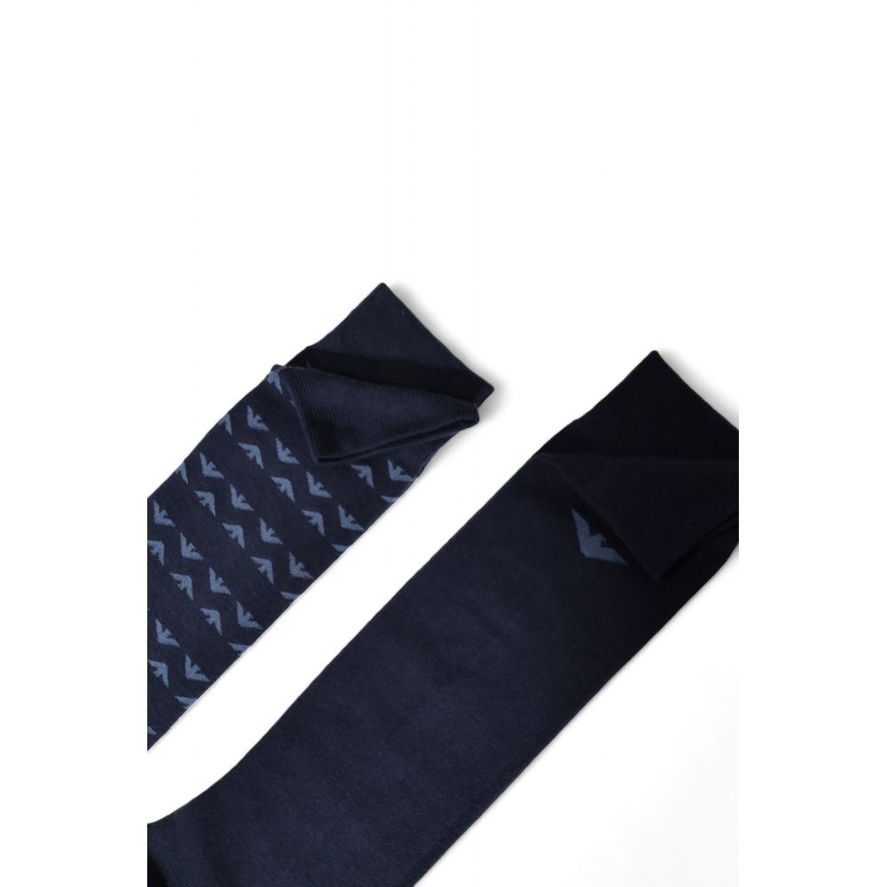 Emporio Armani Underwear Blue Cotton Sock - Maison Luxe