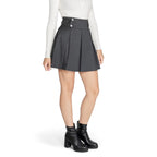 Morgan De Toi Gray Polyester Mini Skirt