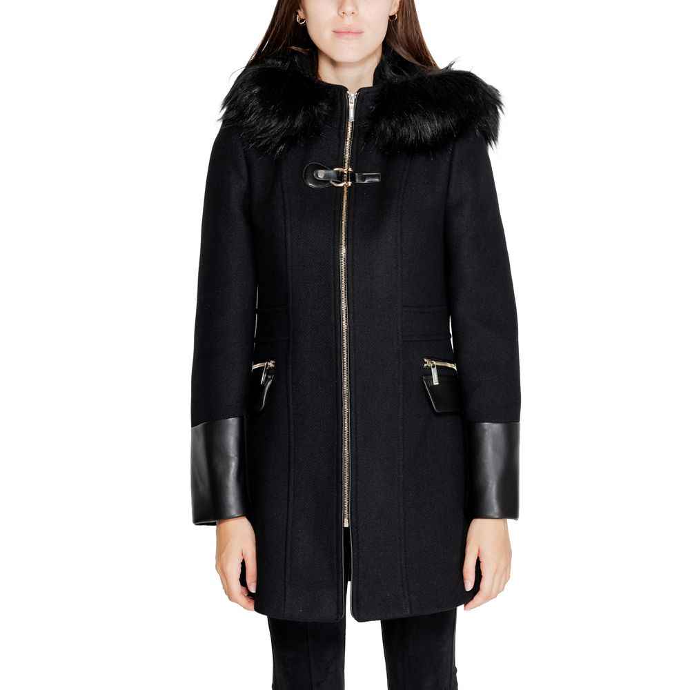 Morgan De Toi Black Wool Coat