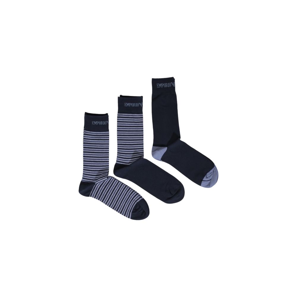 Emporio Armani Underwear Blue Cotton Sock - Maison Luxe