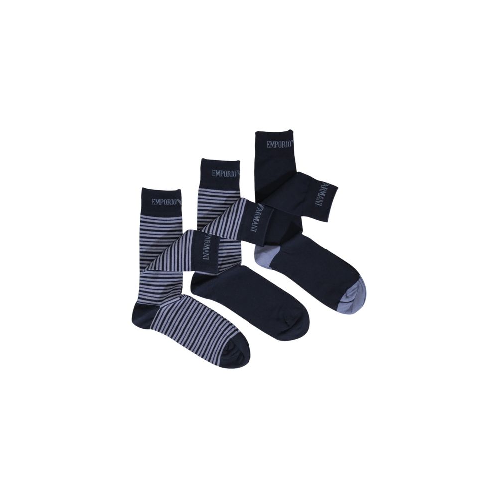 Emporio Armani Underwear Blue Cotton Sock - Maison Luxe