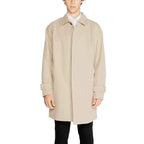 Only & Sons Beige Polyester Trench Coat