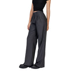 Morgan De Toi Gray Polyester Pant
