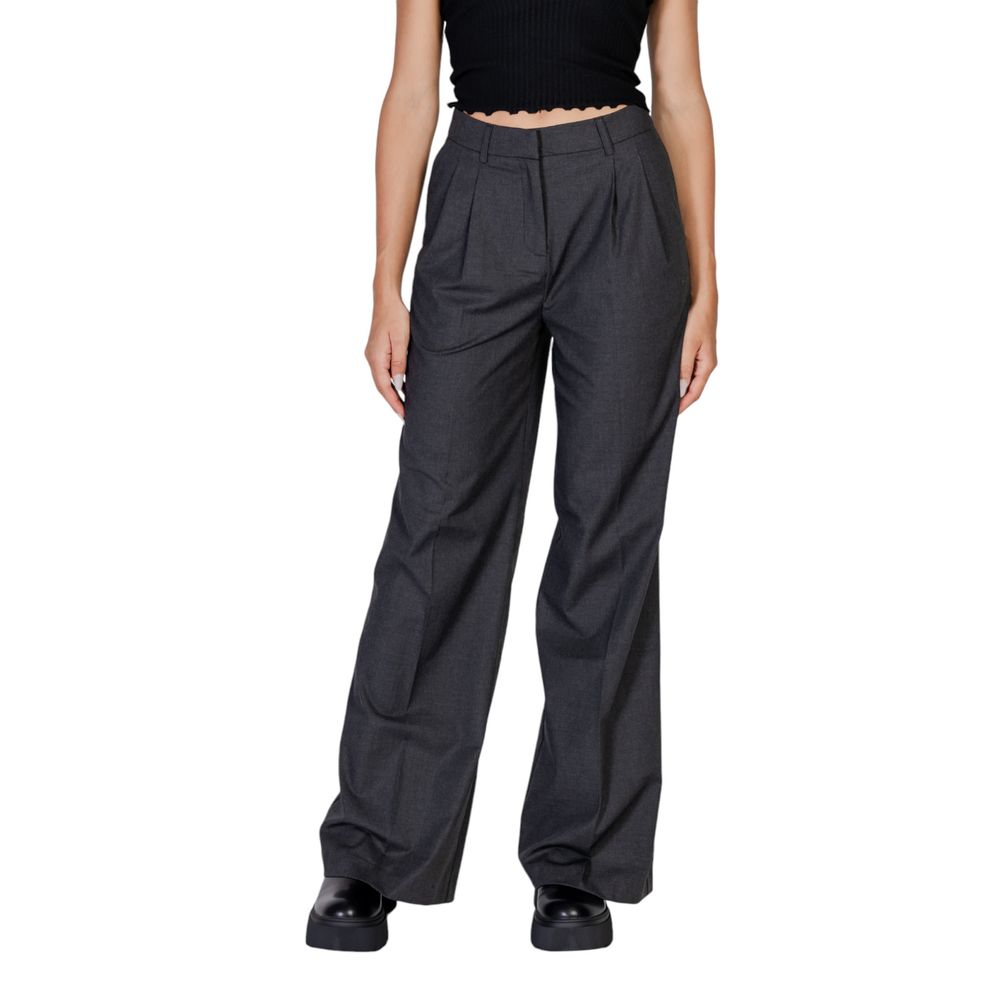 Morgan De Toi Gray Polyester Pant
