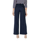 ICHI Blue Polyester Pant