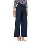 ICHI Blue Polyester Pant