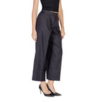 ICHI Black Polyester Pant