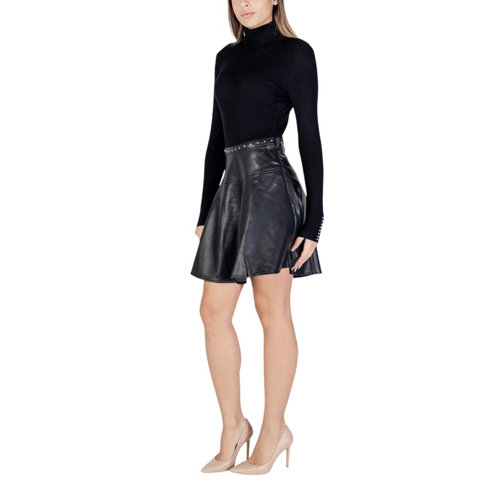 Morgan De Toi Black Viscose Midi