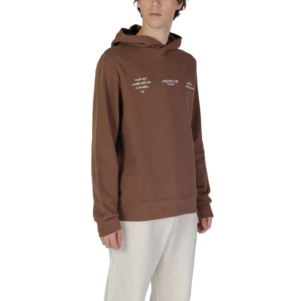Underclub Brown Cotton Hoody