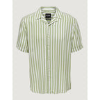 Only & Sons Green Viscose Shortsleeve Shirt