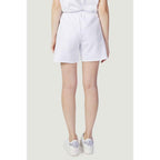 Blauer White Cotton Shorts