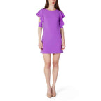 Rinascimento Purple Polyester Midi