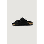 Birkenstock Black Suede Leather Slippers