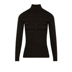 Morgan De Toi Black Viscose Turtleneck