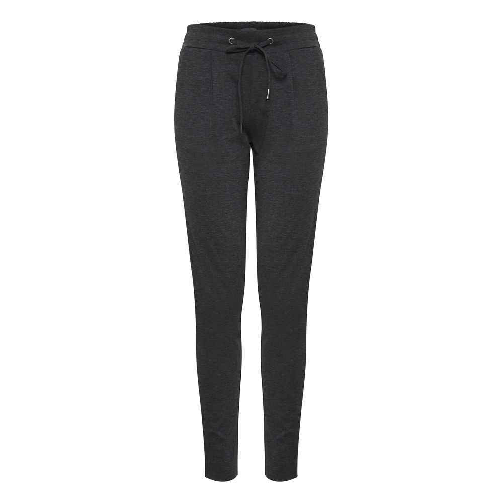ICHI Gray Polyester Pant