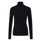 ICHI Black Viscose Turtleneck