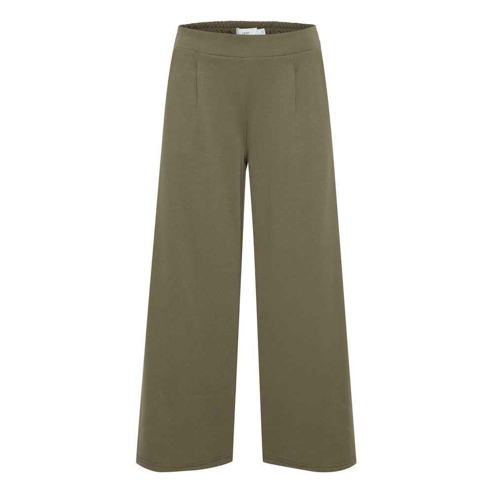 ICHI Green Recycled Polyester Pant