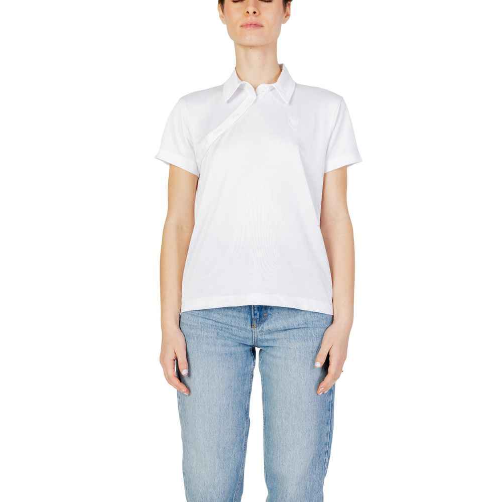 Blauer White Polyester T-Shirt
