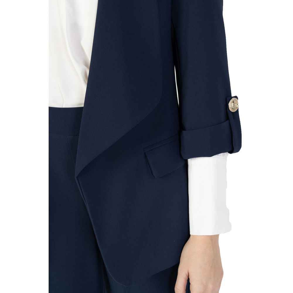 Rinascimento Blue Polyester Blazer