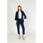 Rinascimento Blue Polyester Blazer