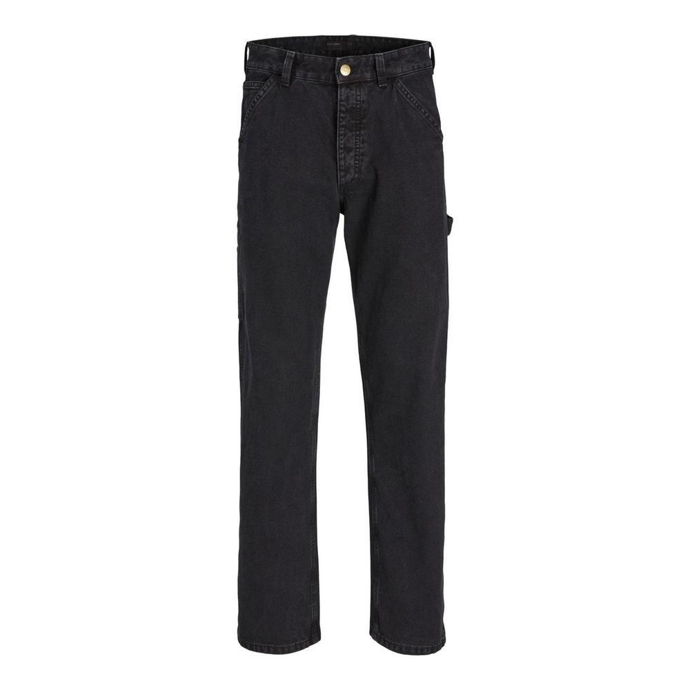 Jack Jones Black Cotton Relaxed Fit Jeans