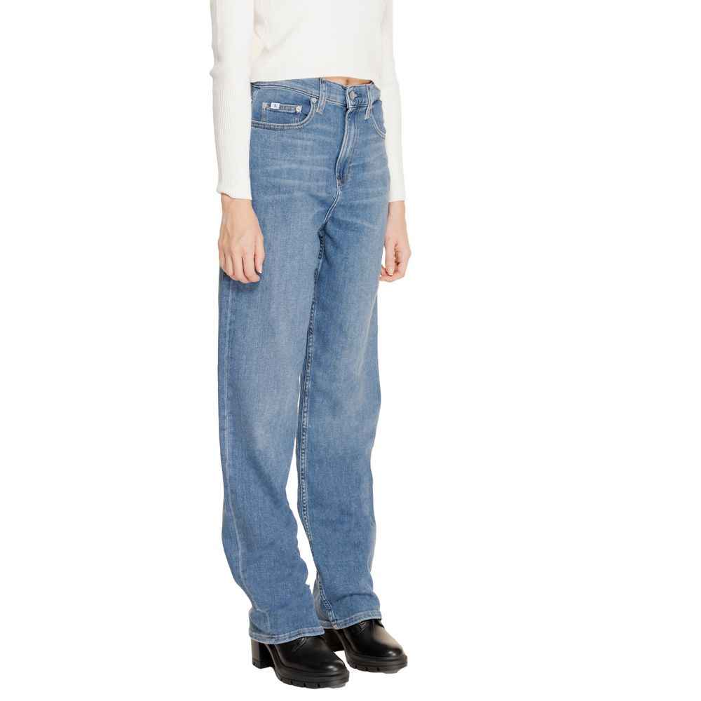 Calvin Klein Jeans Blue Cotton Relaxed Fit Jean
