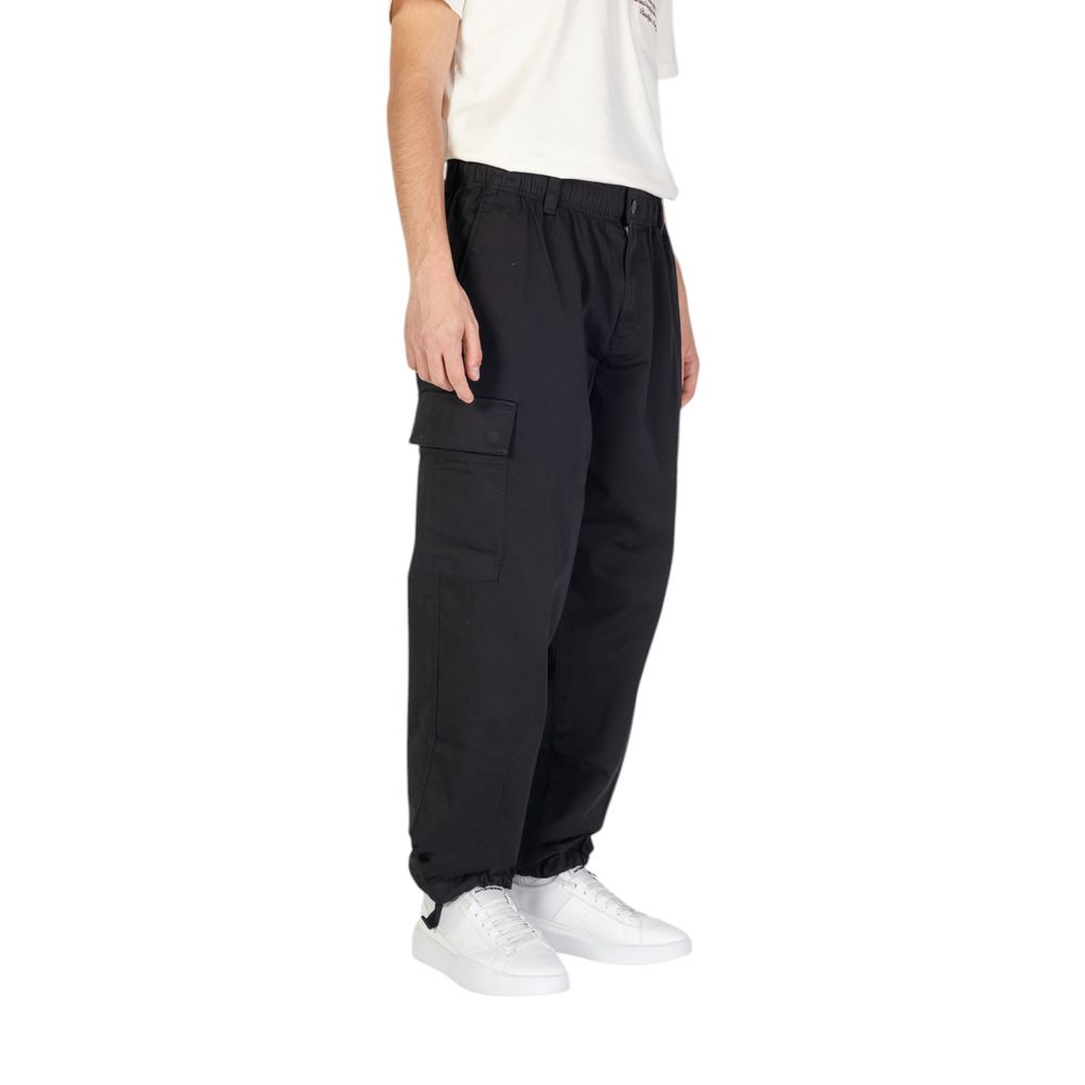 Calvin Klein Jeans Black Recycled Cotton Cargo Pants