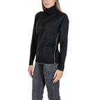 Alviero Martini Prima Classe Black Viscose Turtleneck