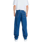 Replay Blue Cotton Relaxed Fit Jean