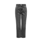 Only Gray Cotton Mom Jean