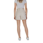 B.Young Beige Cotton Shorts