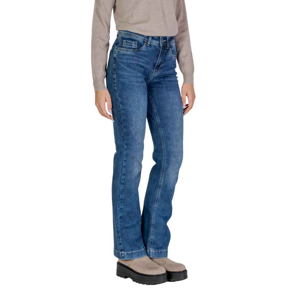 Street One Blue Cotton Mom Jean