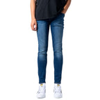 Jack Jones Blue Cotton Skinny Jeans
